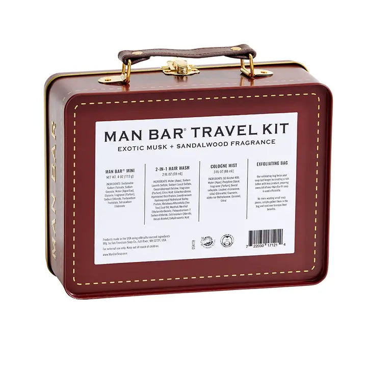 Man Bar Travel Tin Set