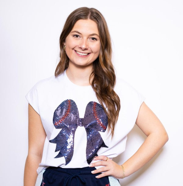 Baseball Bow Tee