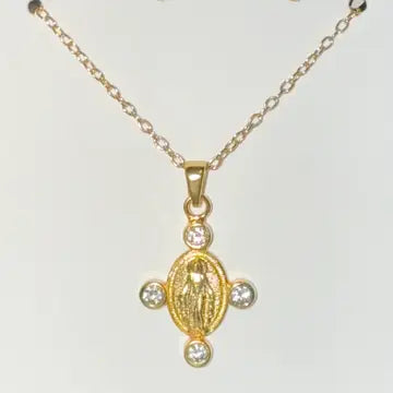 CZ Mary Necklace