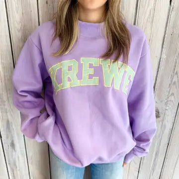 Krewe Varsity Mockneck Sweatshirt