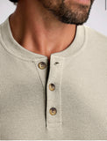 Men's Waffle Long Sleeve Henley