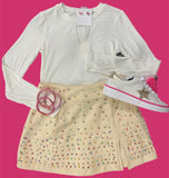 Scattered Pearl Skort