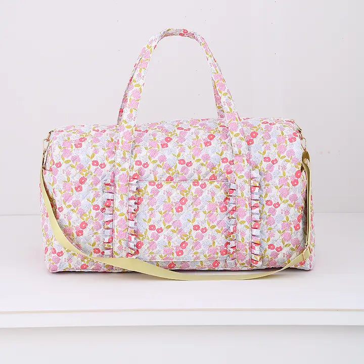 Quilted Weekender Duffle Bag