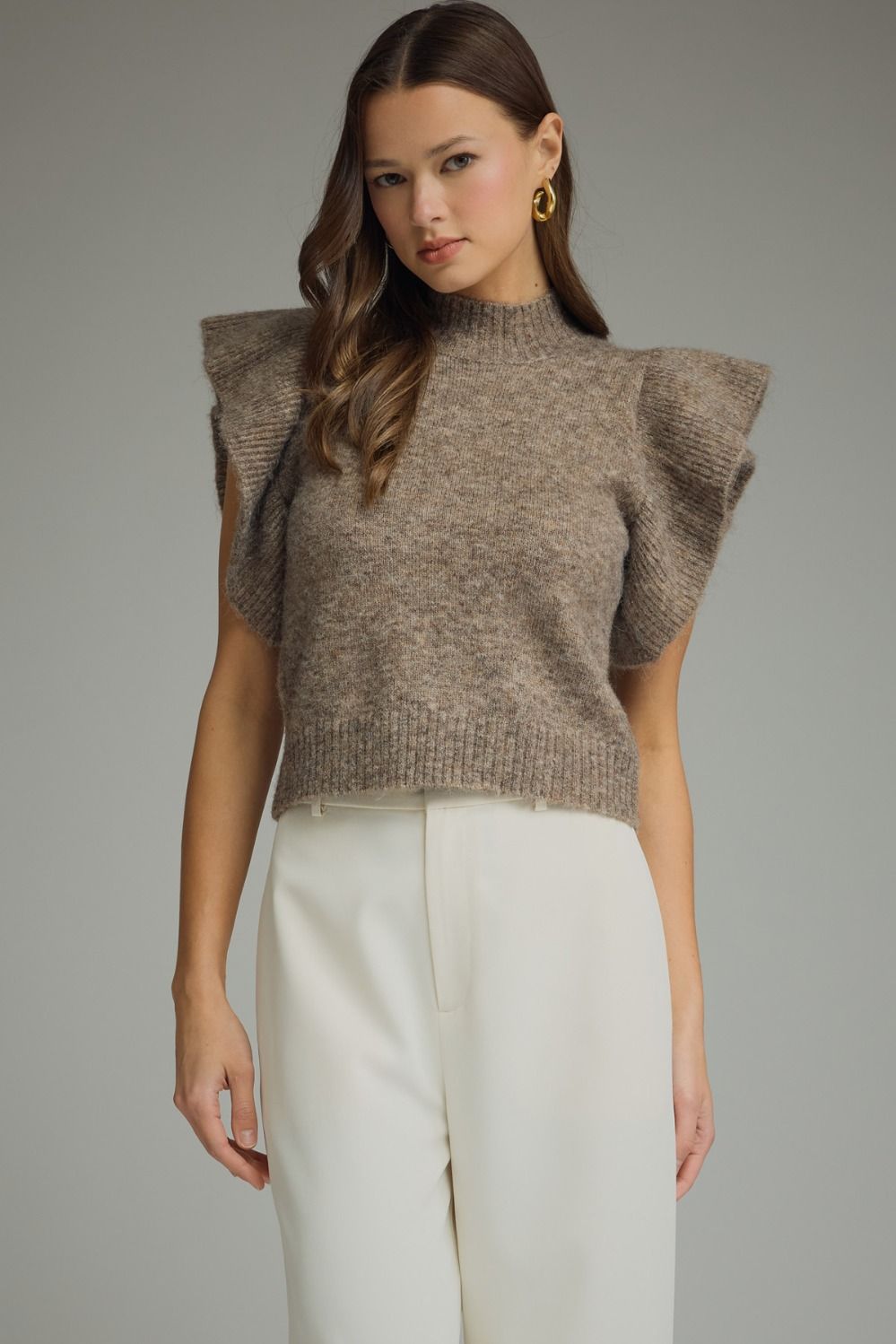 The Flutter Mock Sweater