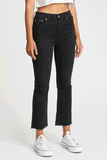 Shy Girl High Rise Crop Flare Jeans