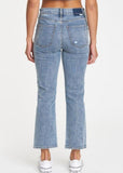 Shy Girl High Rise Crop Flare Jeans