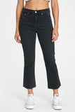 Shy Girl High Rise Crop Flare Jeans