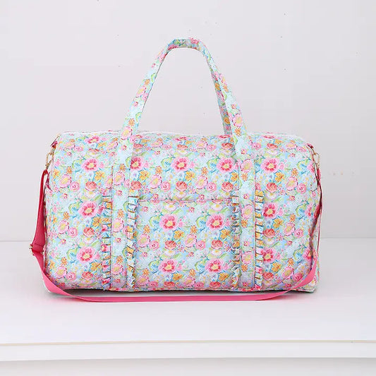 Quilted Weekender Duffle Bag