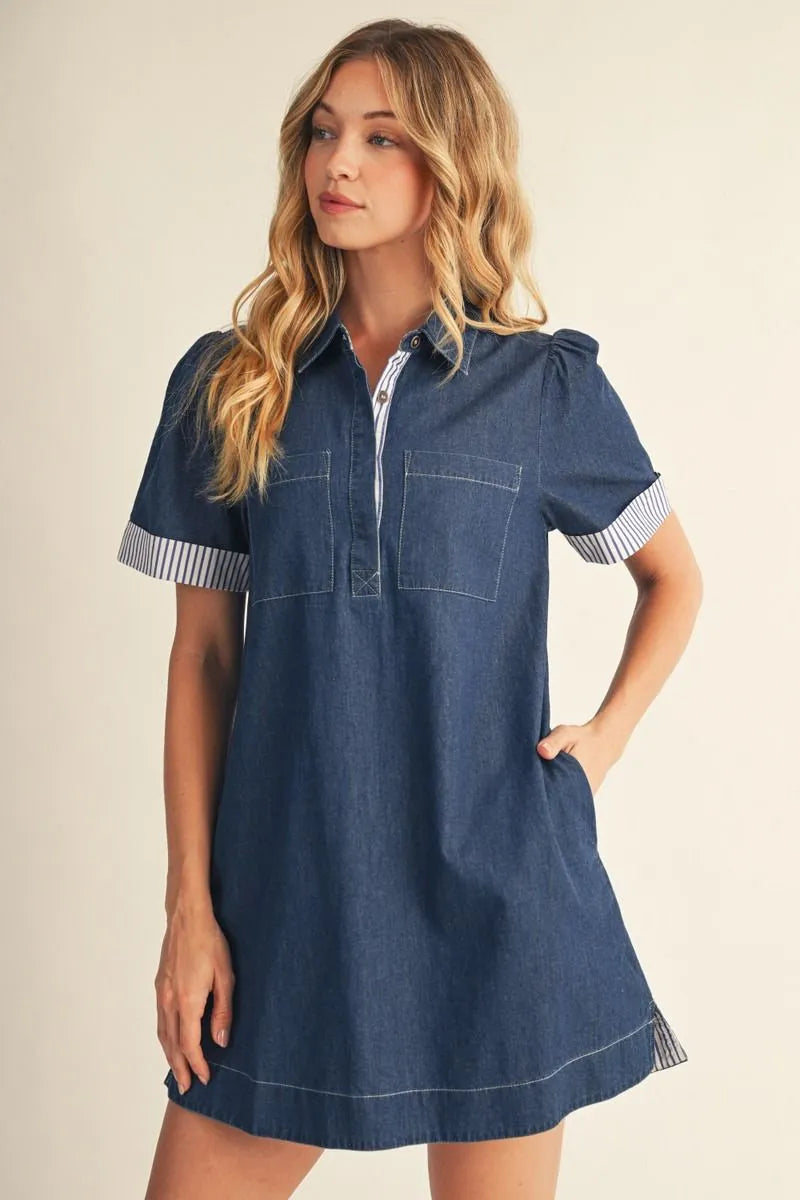 The Denim Shift Dress
