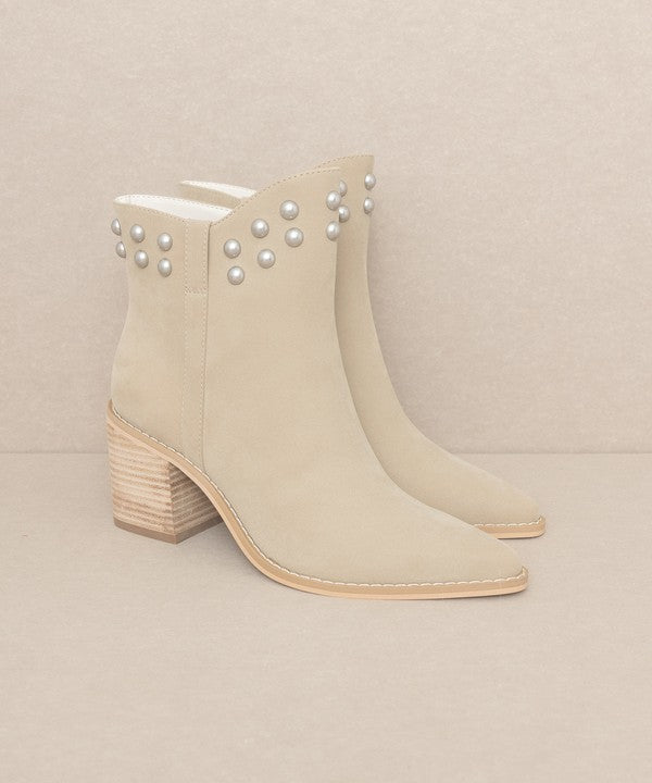 Studded Collar Bootie