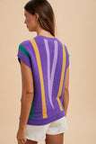 Chevron Mardi Gras Top