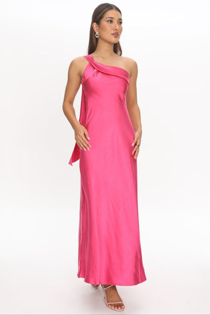 One Shoulder Maxi Dress