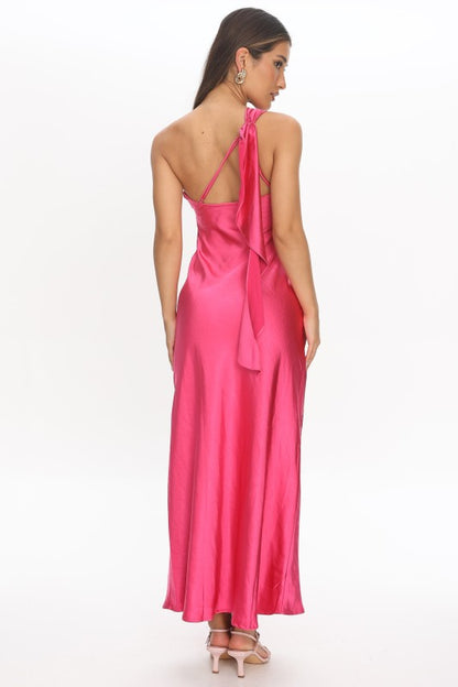 One Shoulder Maxi Dress