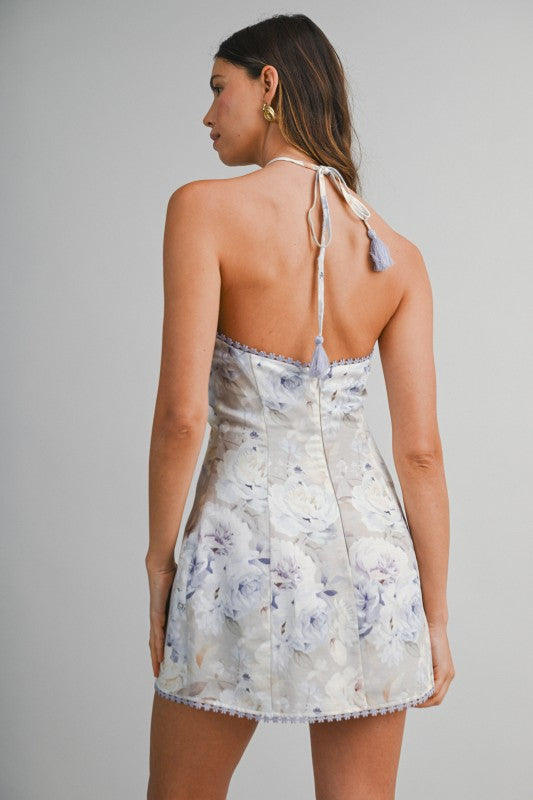 Floral Halter Dress