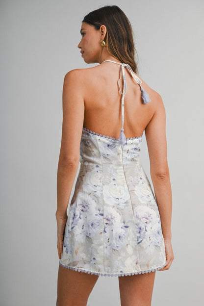 Floral Halter Dress