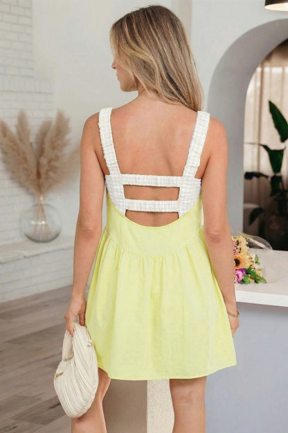 Two Piece Gingham Dress