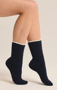 Navy Heart Sock 2-Pack