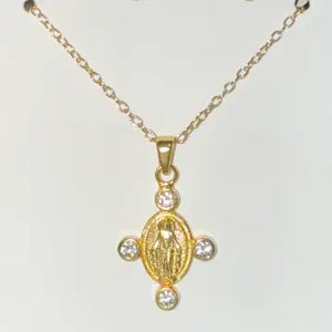 CZ Mary Necklace