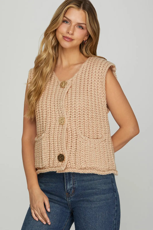 The Oversize Sweater Vest