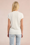 Short Sleeve Knit Sweater