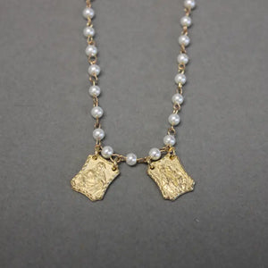 18" Pearl Gold 4mm Scapular