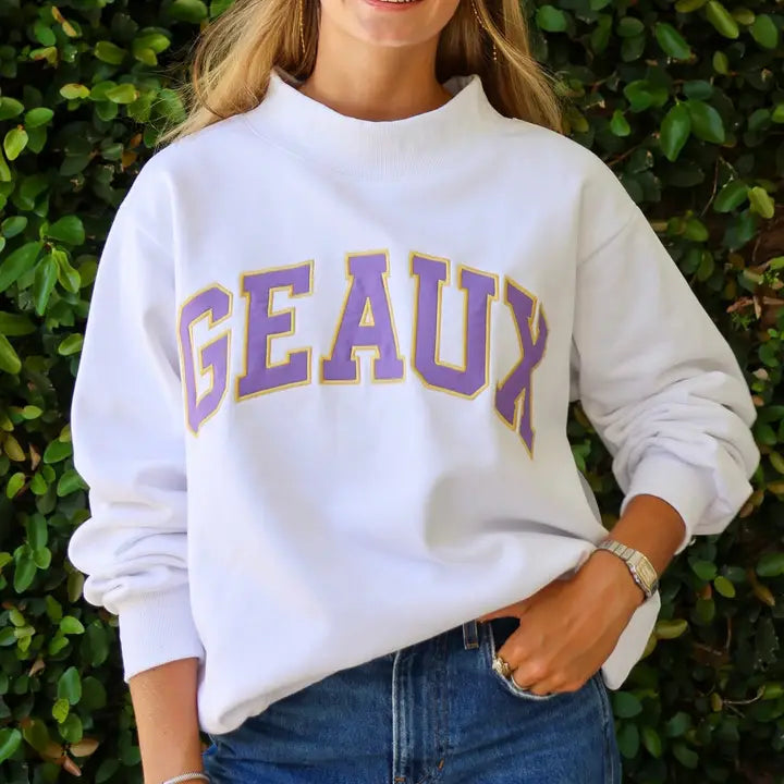 GEAUX Mockneck Sweatshirt