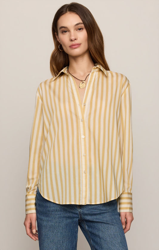 Golden Haven Stripe Button Up