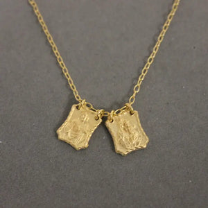 16-18" Gold-Plated Scapular Pendant Necklace