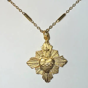 Flaming Heart Necklace