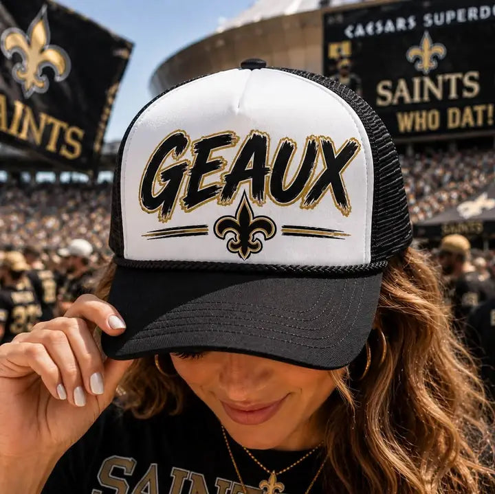Geaux Saints Trucker Hat