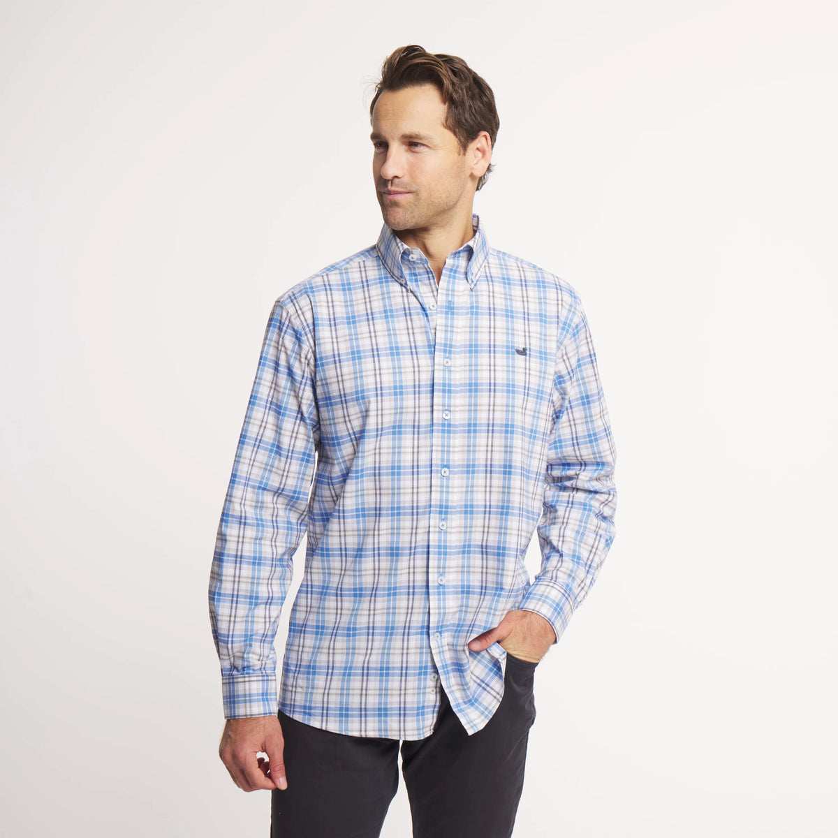 Highlands Lattice Performance Dress Shirt