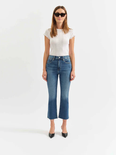 Shy Girl High Rise Crop Flare