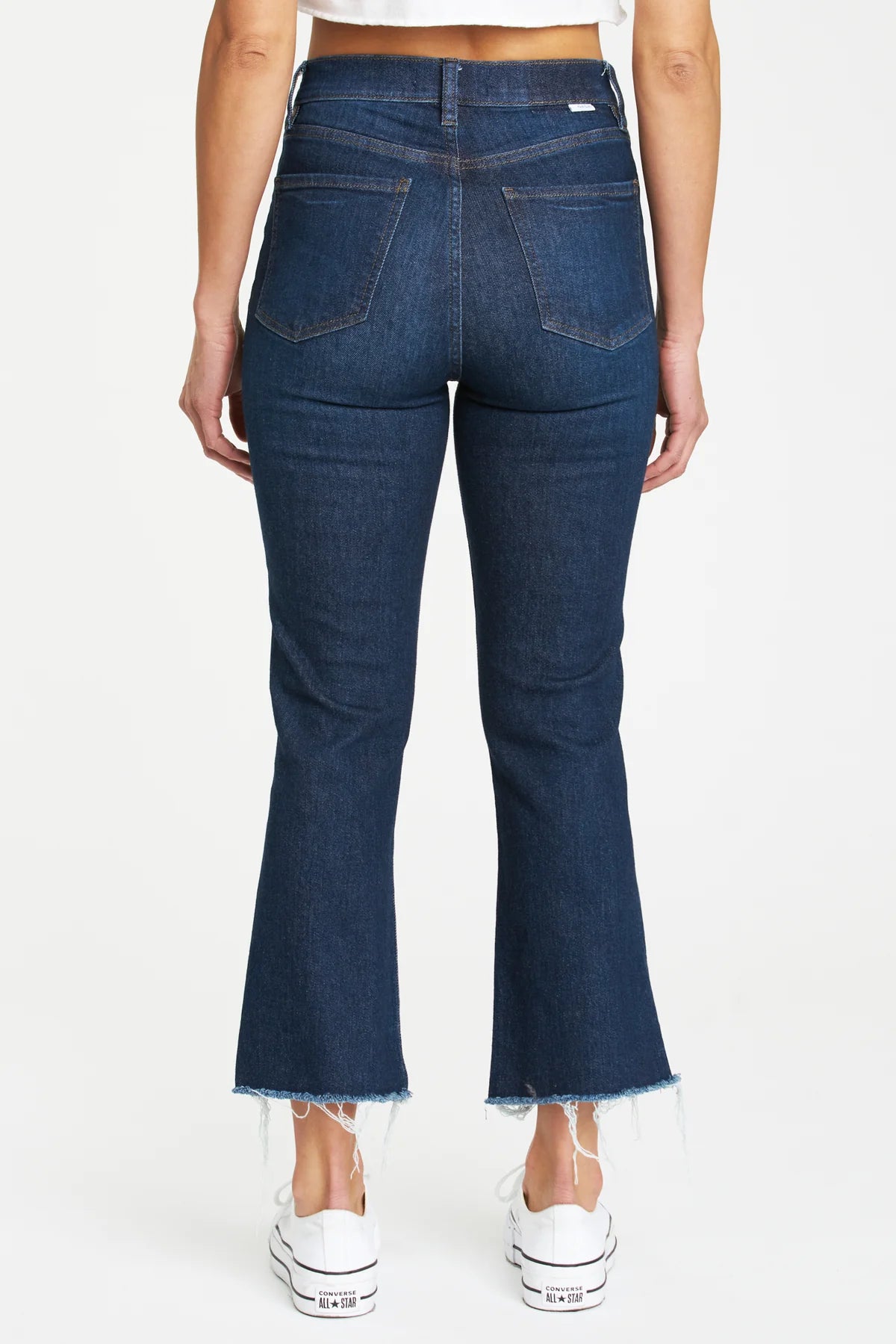 Shy Girl High Rise Crop Flare Jeans