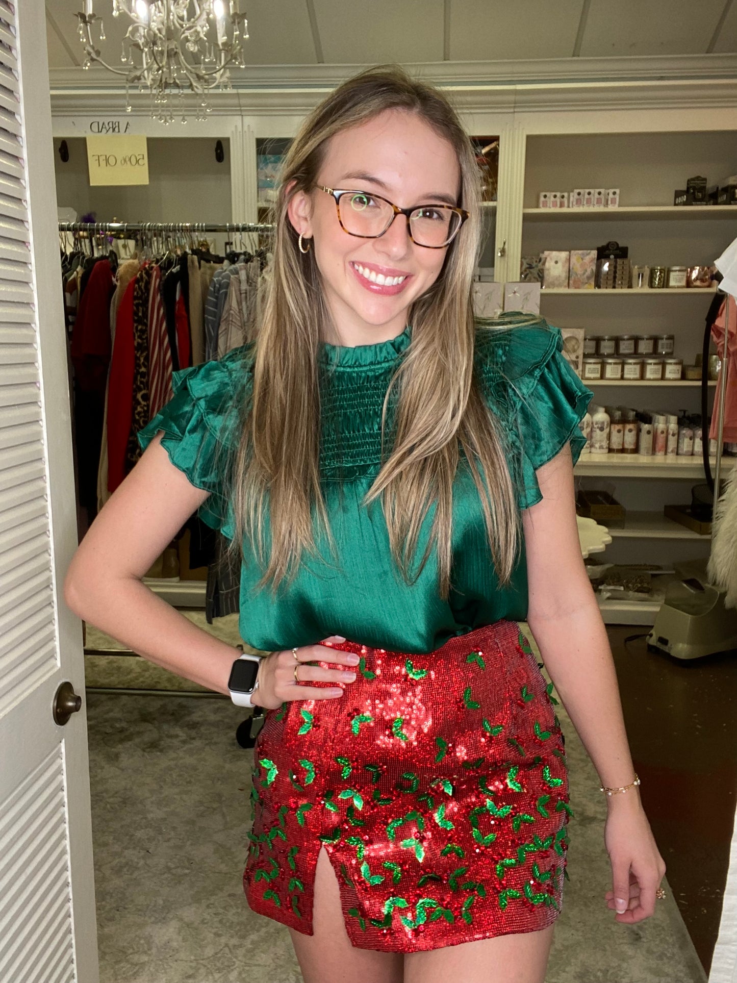 Holly Sequin Skirt