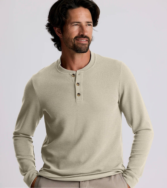 Men's Waffle Long Sleeve Henley