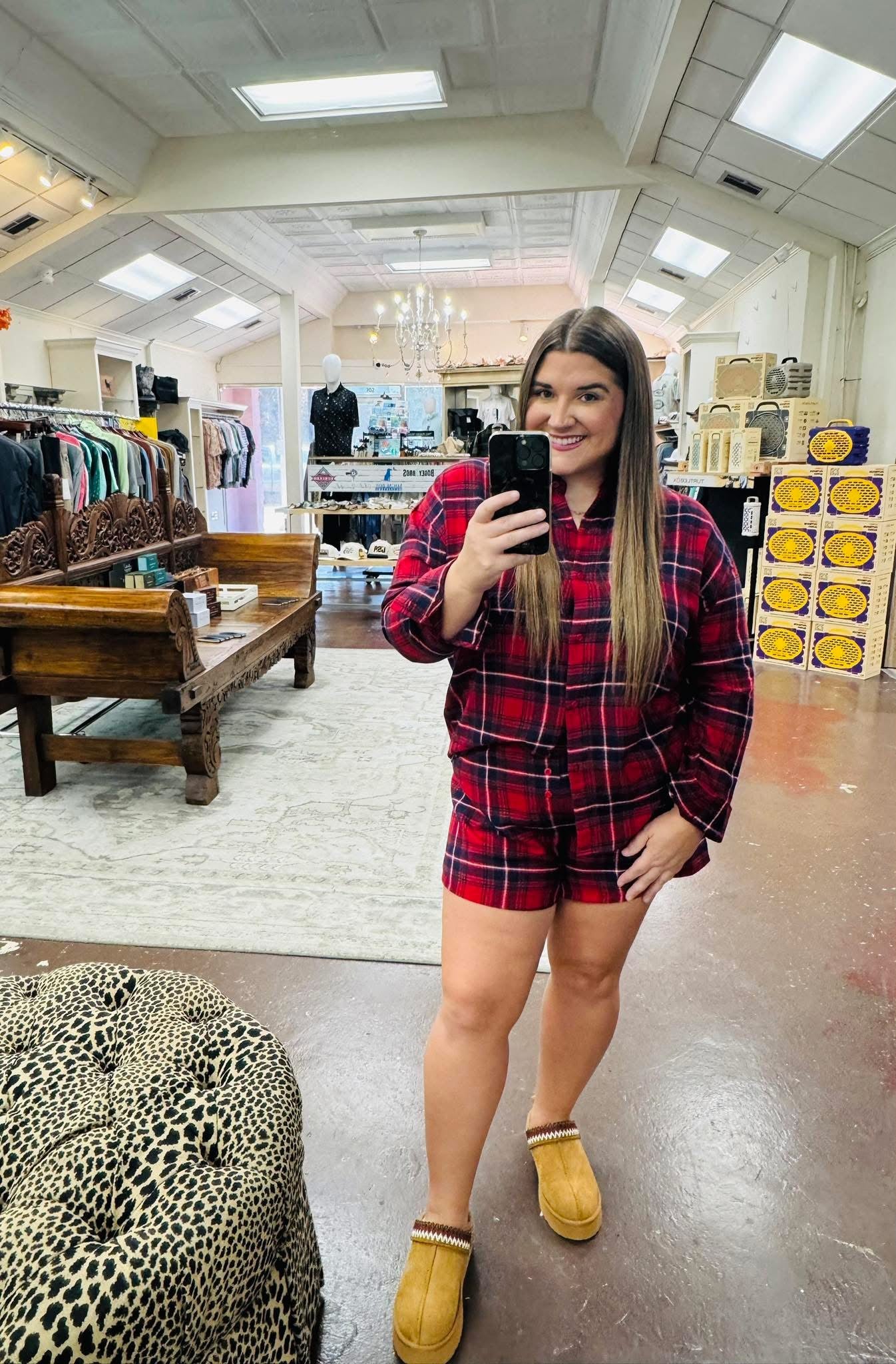 River Plaid Button Up