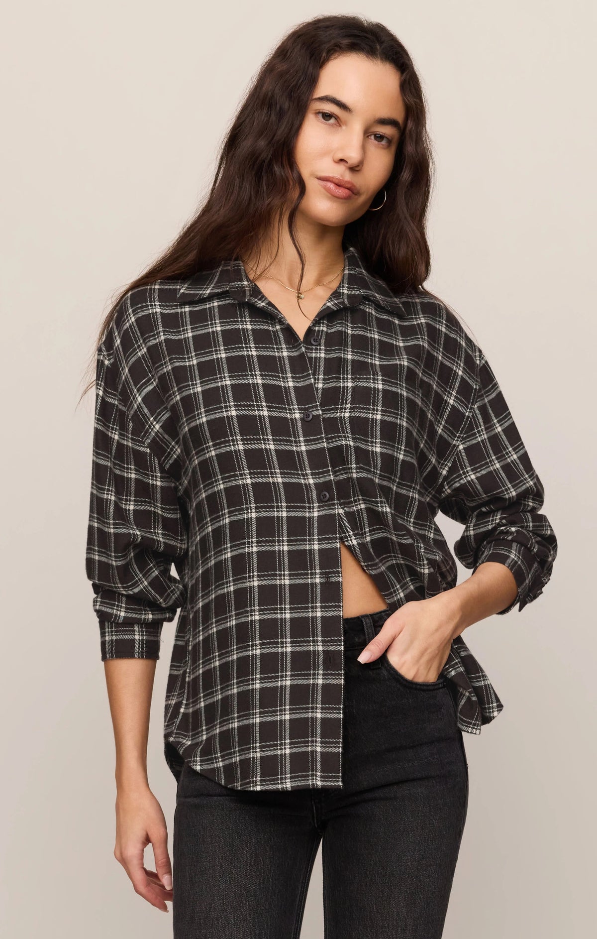 River Plaid Button Up