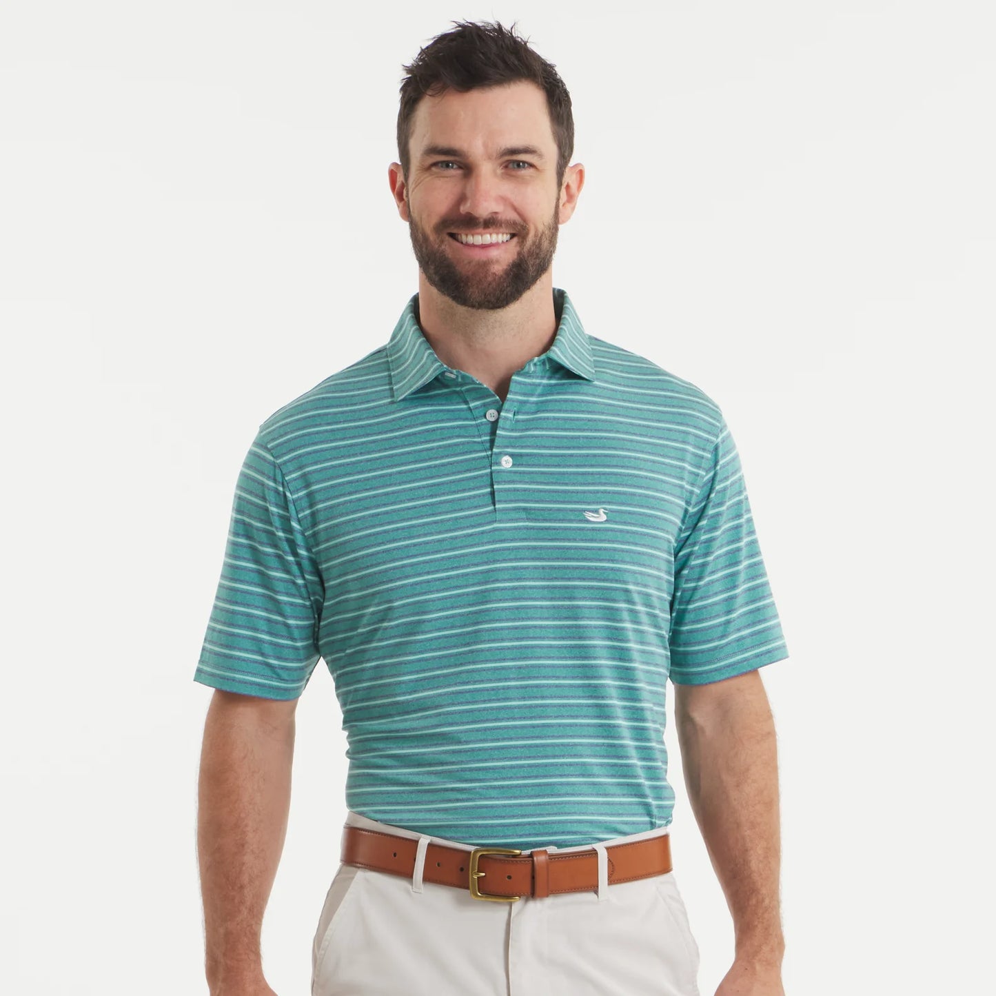 Maybourne Featherlight Stripe Polo