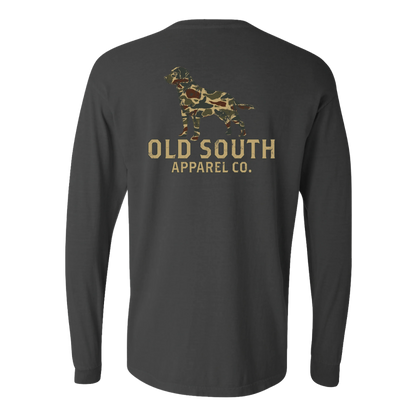 Thicket Camo with Dog Long Sleeve Tee