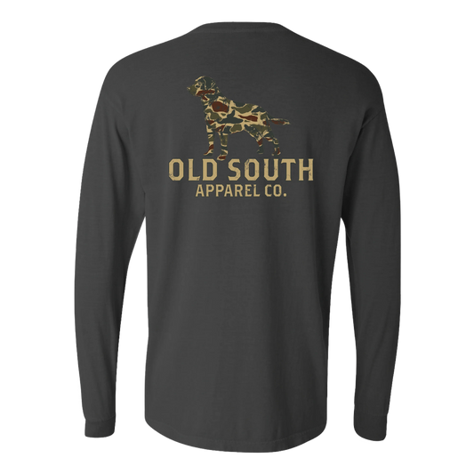 Thicket Camo with Dog Long Sleeve Tee