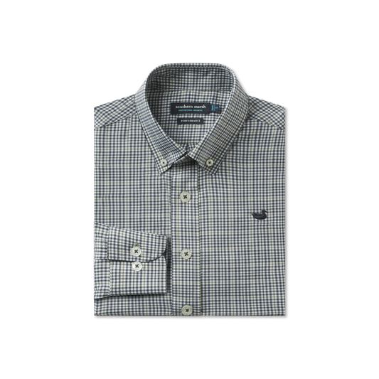 Youth Dyer Performance Gingham Dress Shirt