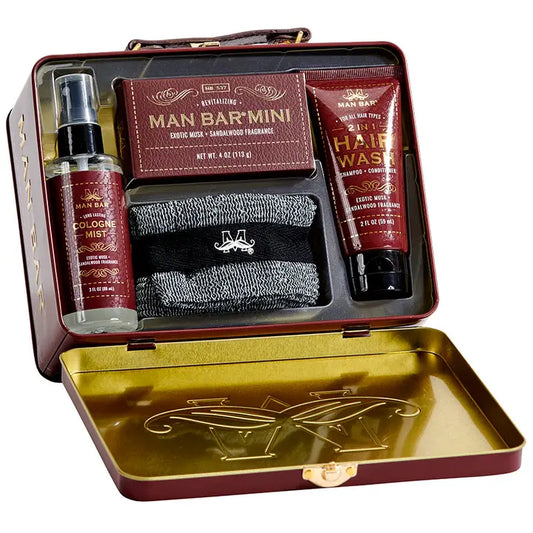 Man Bar Travel Tin Set