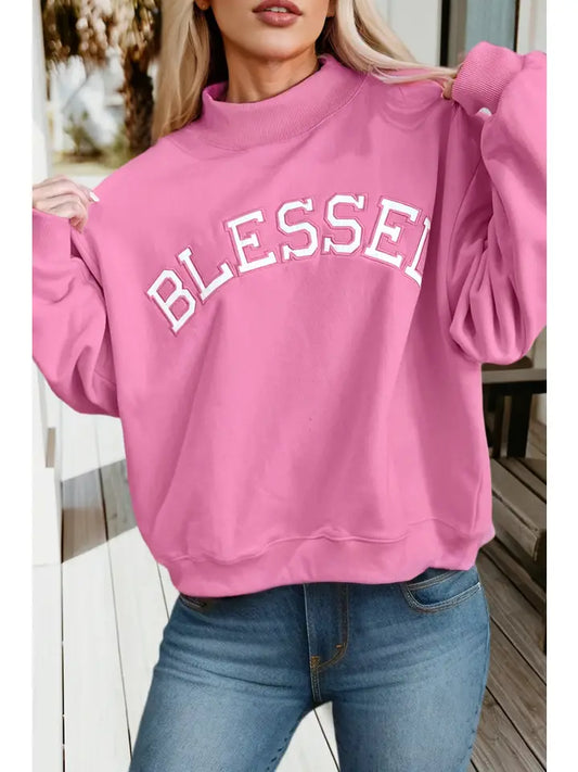 BLESSED Mock Sweatshirt