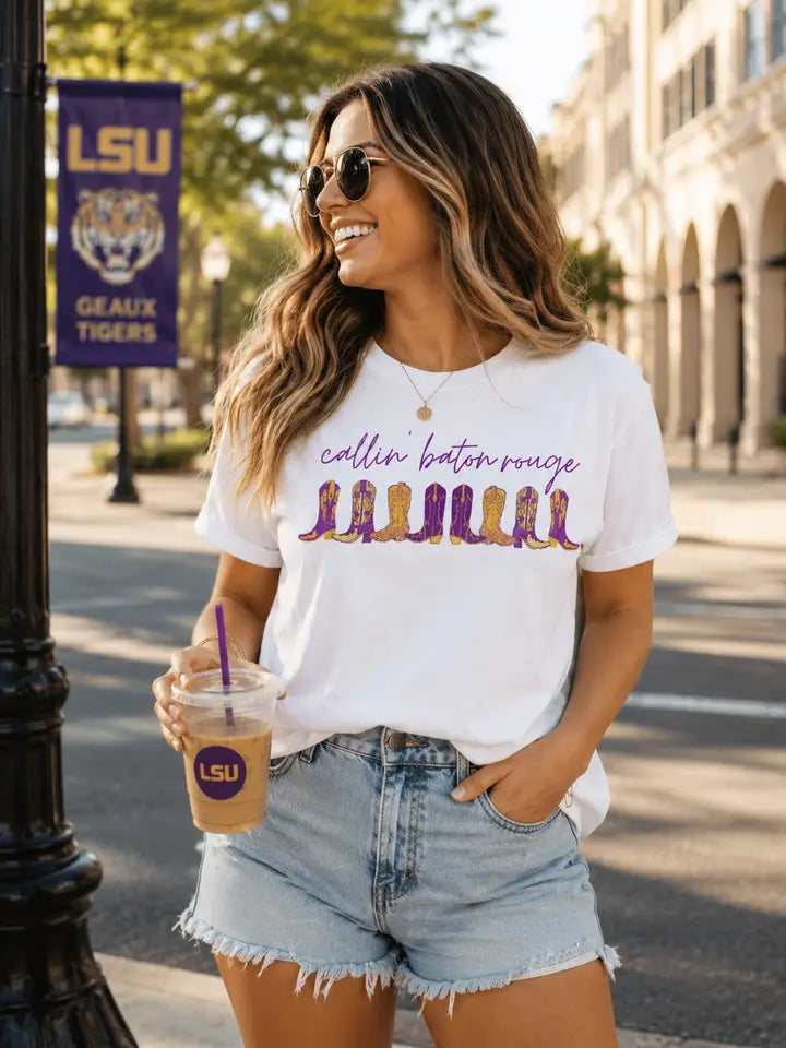 Calling Baton Rouge & Boots Tee
