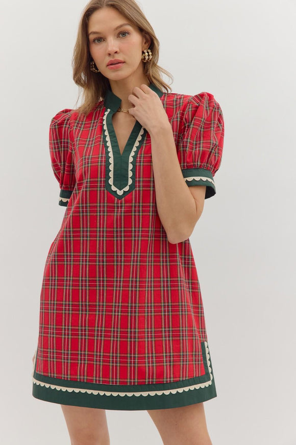 The Christmas Plaid Dress