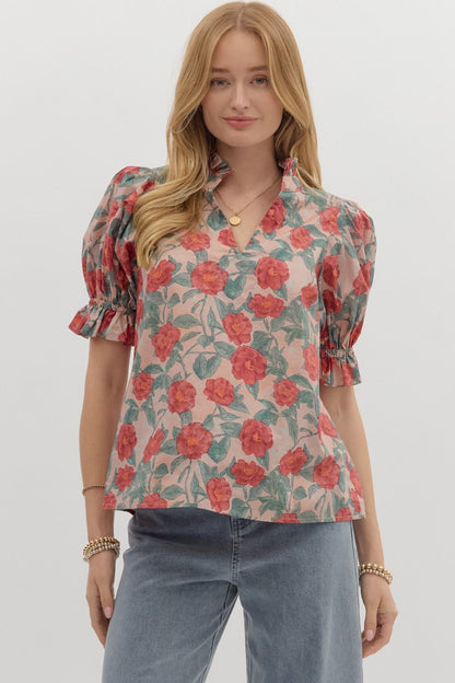 The Vintage Rose Blouse