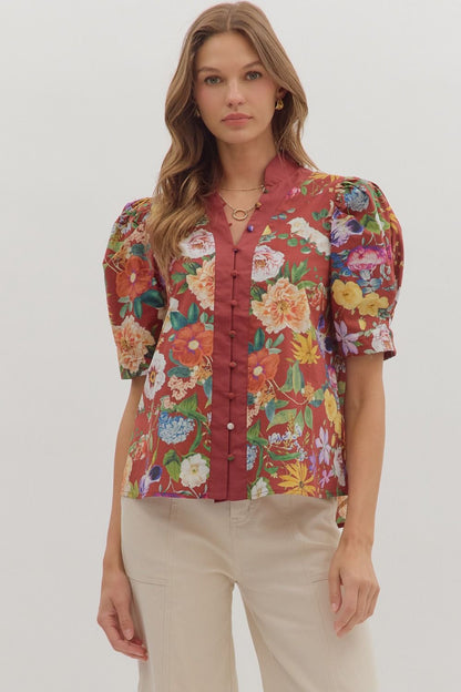 The Winter Floral Top
