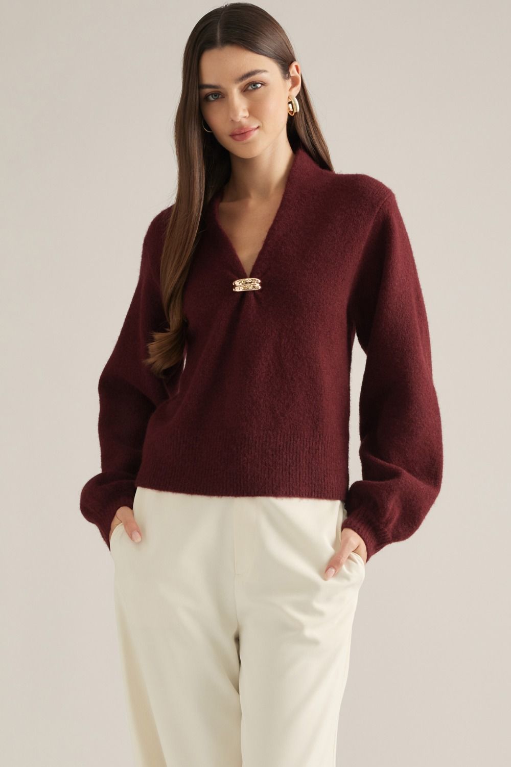 The Gold Clasp Sweater