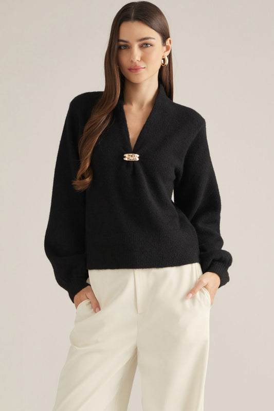 The Gold Clasp Sweater
