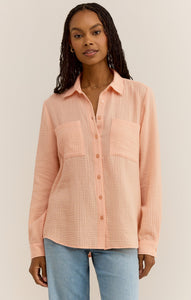 Kaili Button Up Gauze Top